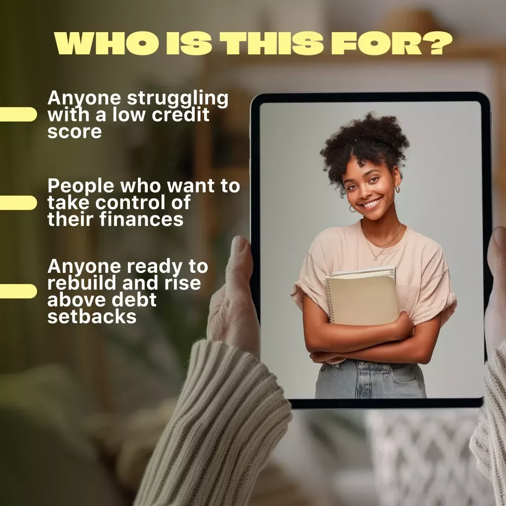Rebuild, Repair & Rise Above Bad Credit Score | Digital Guide to Fix Bad Credit | Credit Score Recovery eBook & Checklist | How to Fix Bad Credit Score PDF