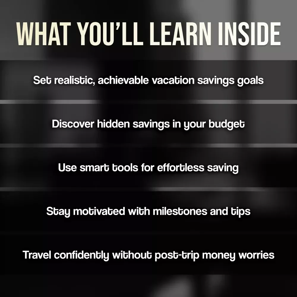 The Friendly Guide to Saving for Vacation Without the Stress | Budget Tips, Money Saving Guide, Digital Download