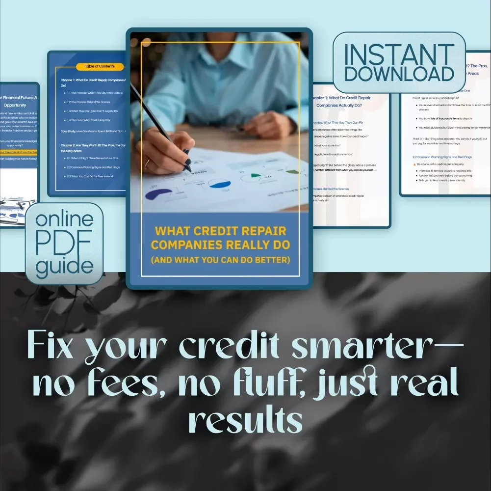 What Credit Repair Companies Really Do (and What You Can Do Better) | Guide on How Do Credit Repair Companies Work | DIY Credit Repair eBook & Checklist
