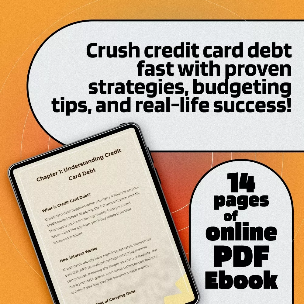 Debt-Free and Loving It: Crushing Credit Card Debt eBook | How Do You Get Out of Credit Card Debt Guide
