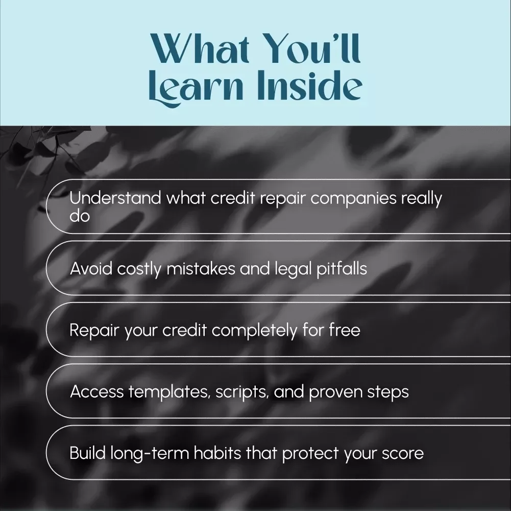 What Credit Repair Companies Really Do (and What You Can Do Better) | Guide on How Do Credit Repair Companies Work | DIY Credit Repair eBook & Checklist