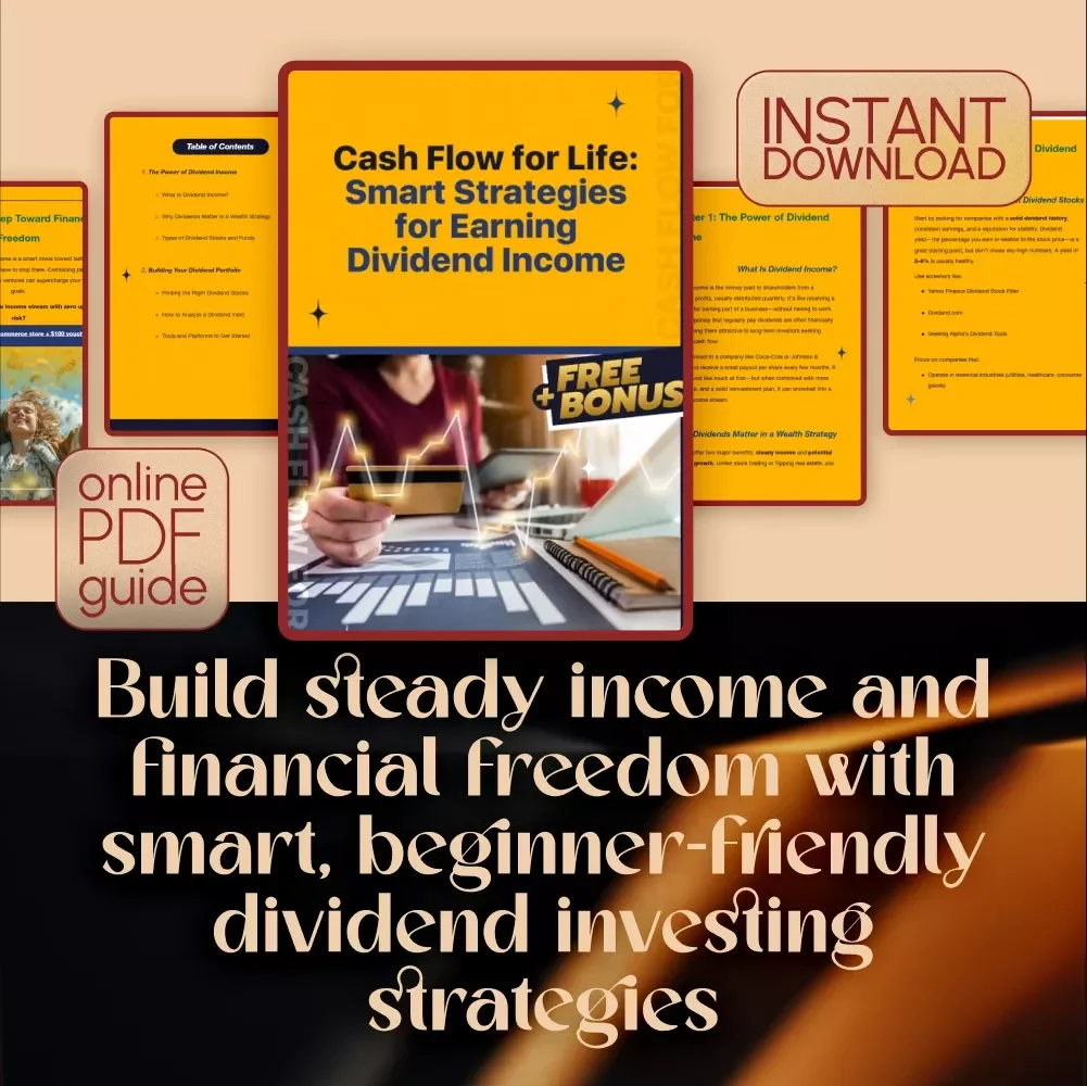 Cash Flow for Life: Smart Strategies for Earning Dividend Income | Dividend Income Strategies Guide | Digital Download PDF