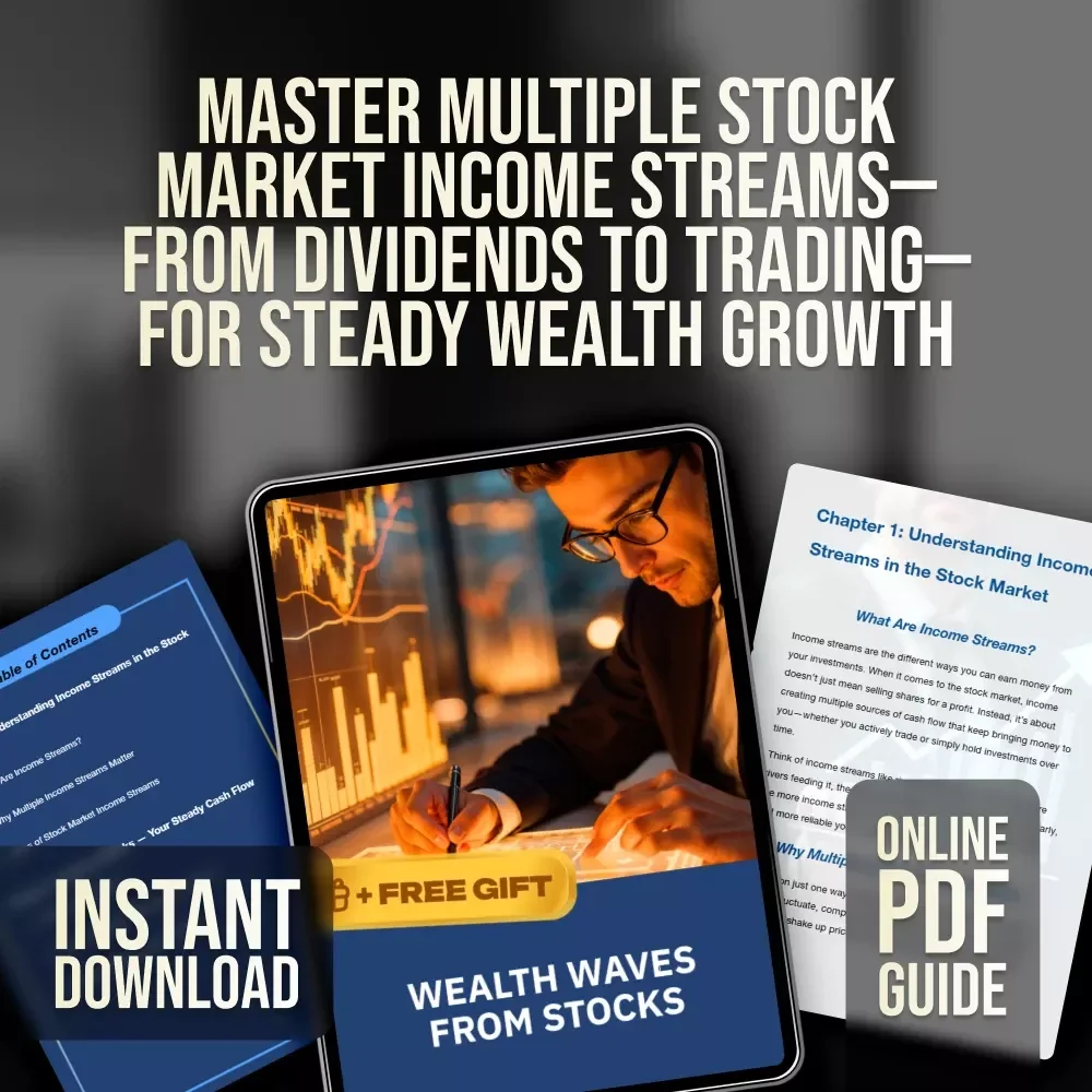 Wealth Waves From Stocks - Ultimate Guide to Multiple Income Streams From Stocks - Dividend Investing, Trading Strategies & Capital Gains