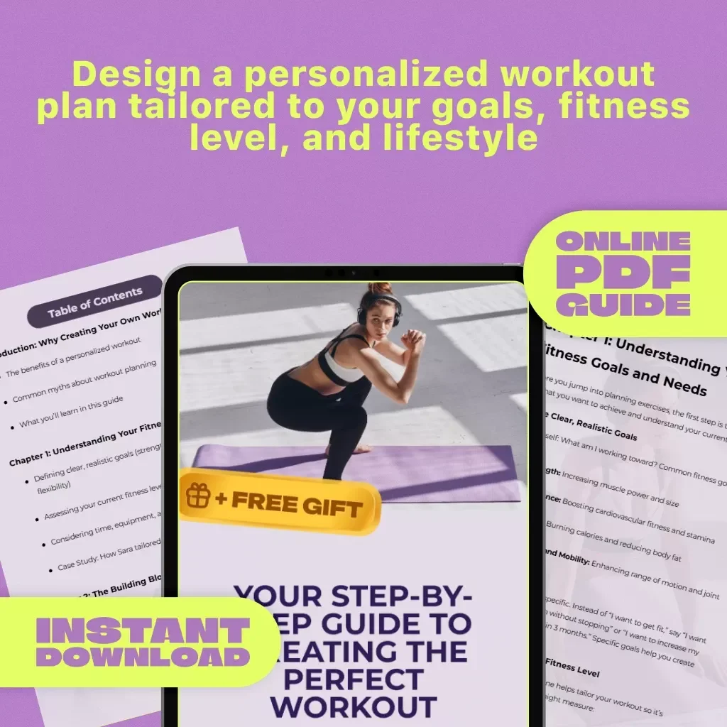 Your Step-by-Step Guide to Creating the Perfect Workout | How to Create a Workout Plan for Beginners & Intermediates | Fitness Planning Digital Download