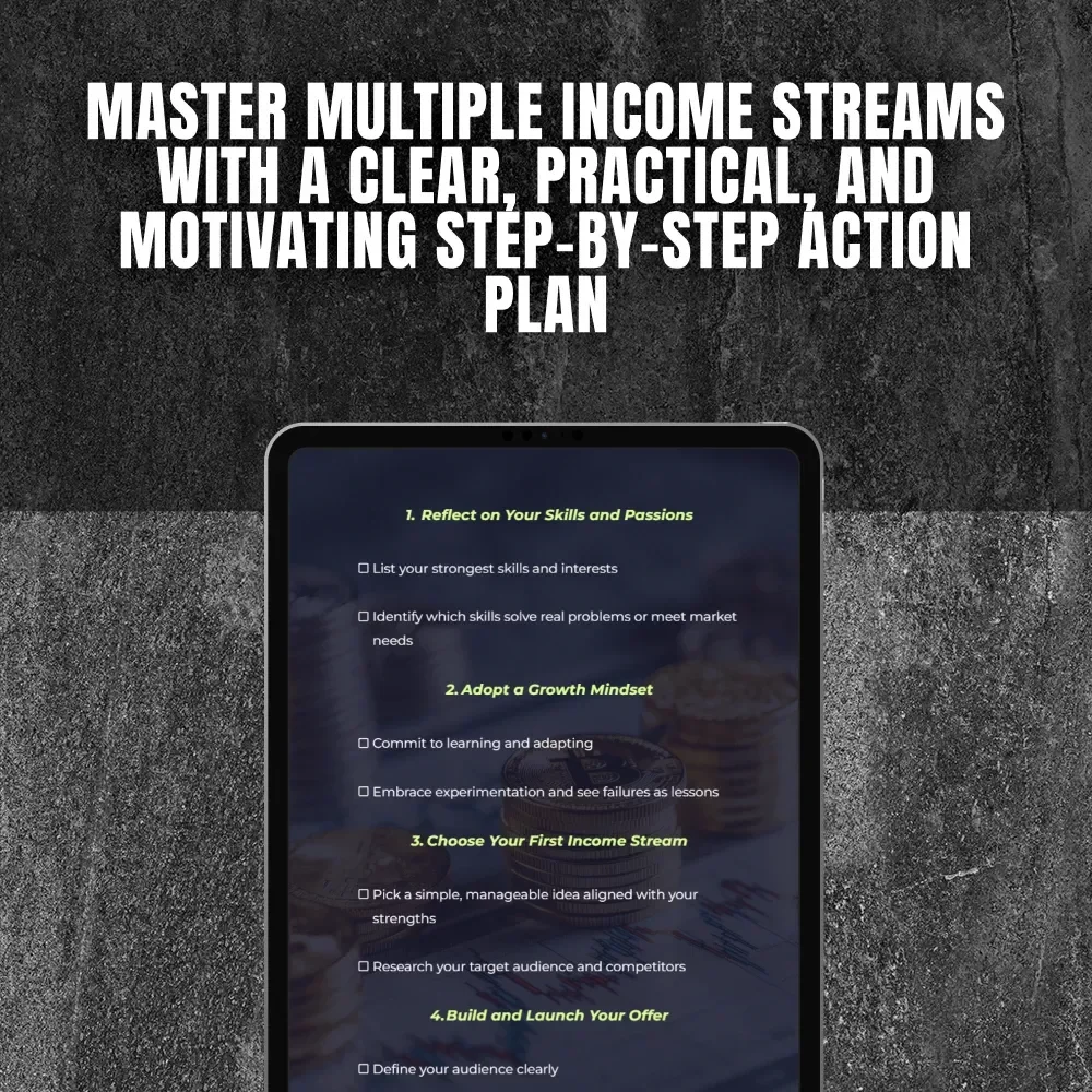 Your Game Plan for Mastering Multiple Income Streams | Entrepreneur Checklist for Building Multiple Income Streams