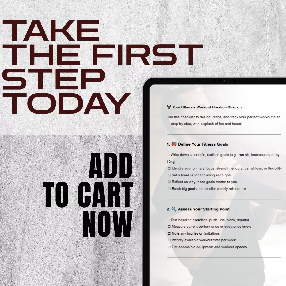 Your Ultimate Workout Creation Checklist! – How to Create a Workout Plan for Strength, Endurance & Fat Loss (Digital Download)