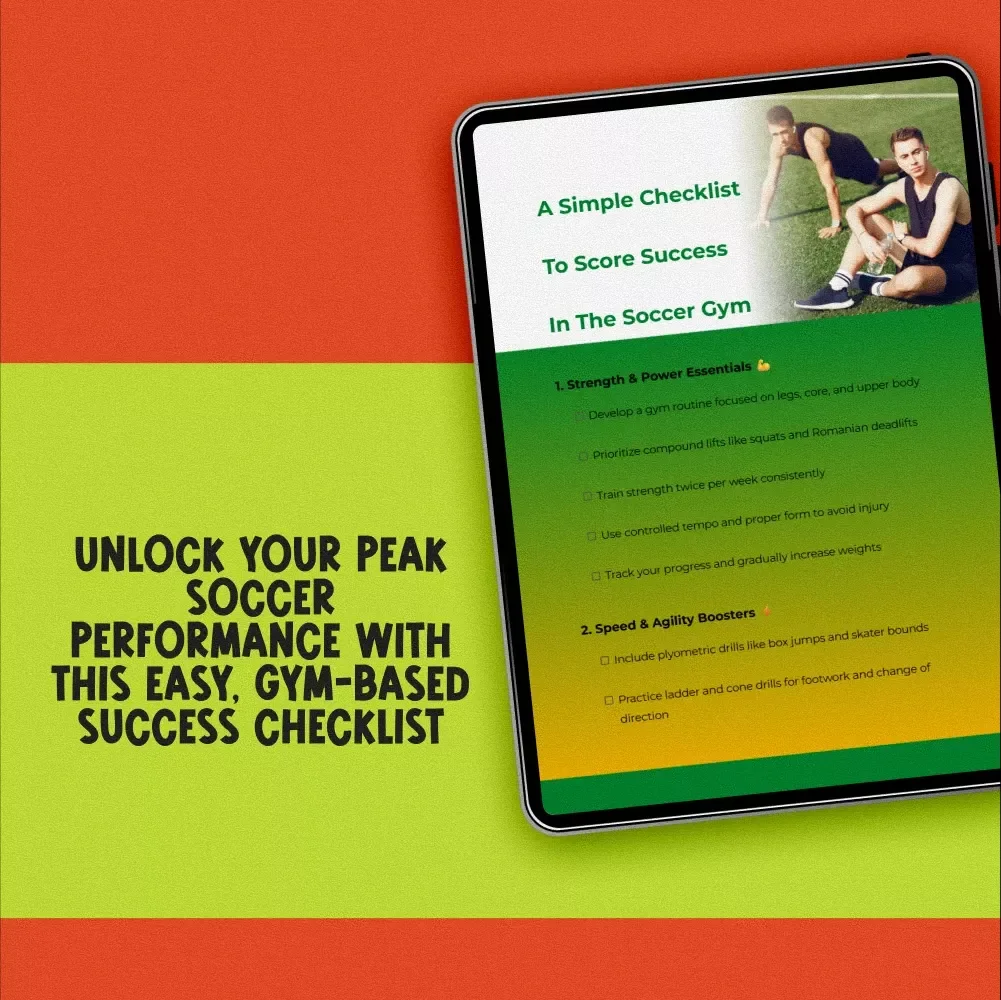 A Simple Checklist To Score Success In The Soccer Gym | Soccer Gym Workout Plan | Digital Fitness Checklist for Soccer Players
