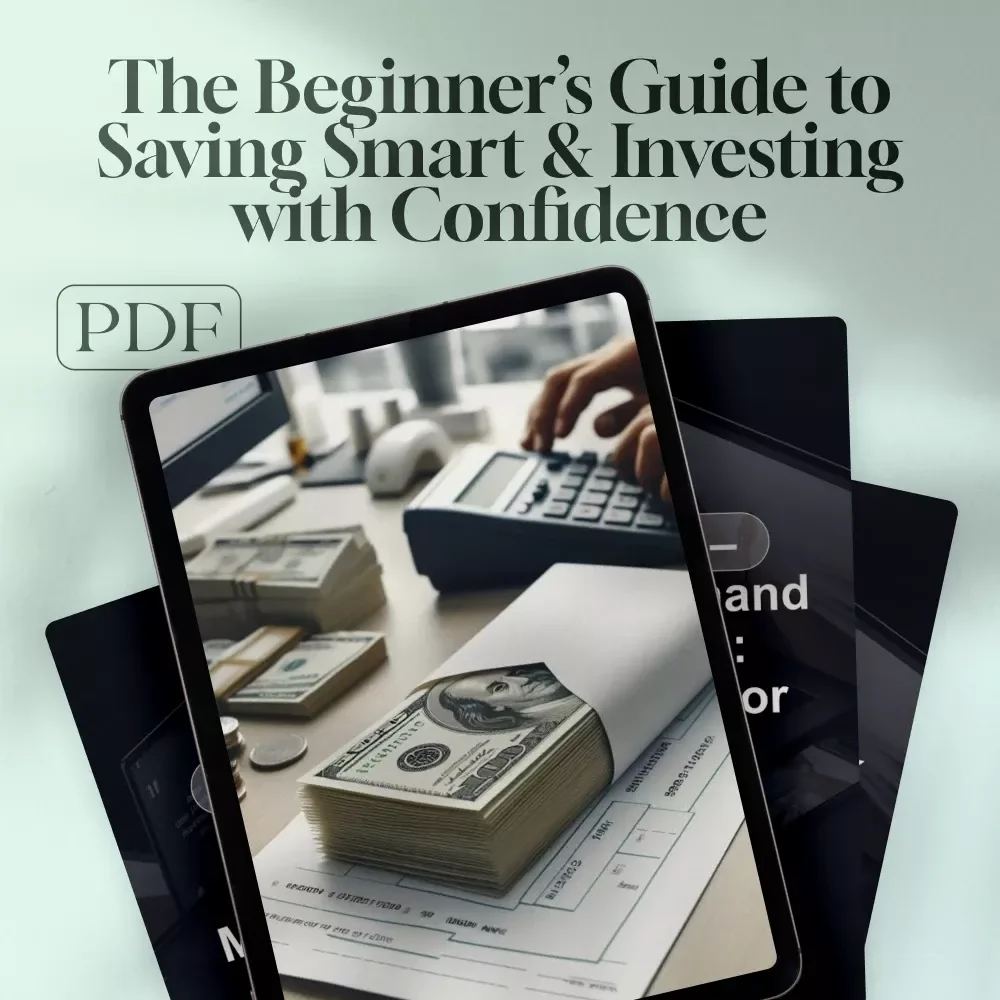 The Beginner’s Guide to Saving Smart & Investing with Confidence | How to Save and Invest Money eBook | Financial Freedom Digital Guide