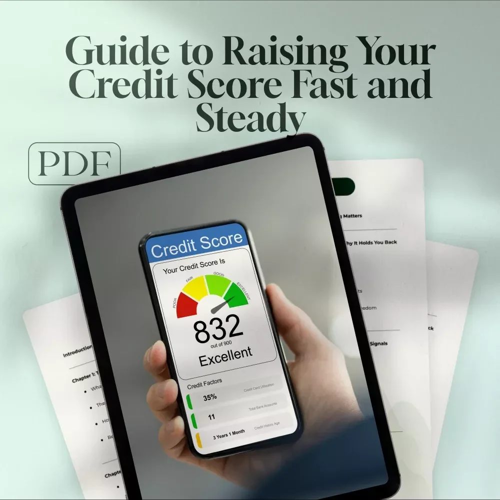 The Smart Guide to Raising Your Credit Score Fast and Steady | How Do You Raise Your Credit Score eBook | Credit Repair Digital Download