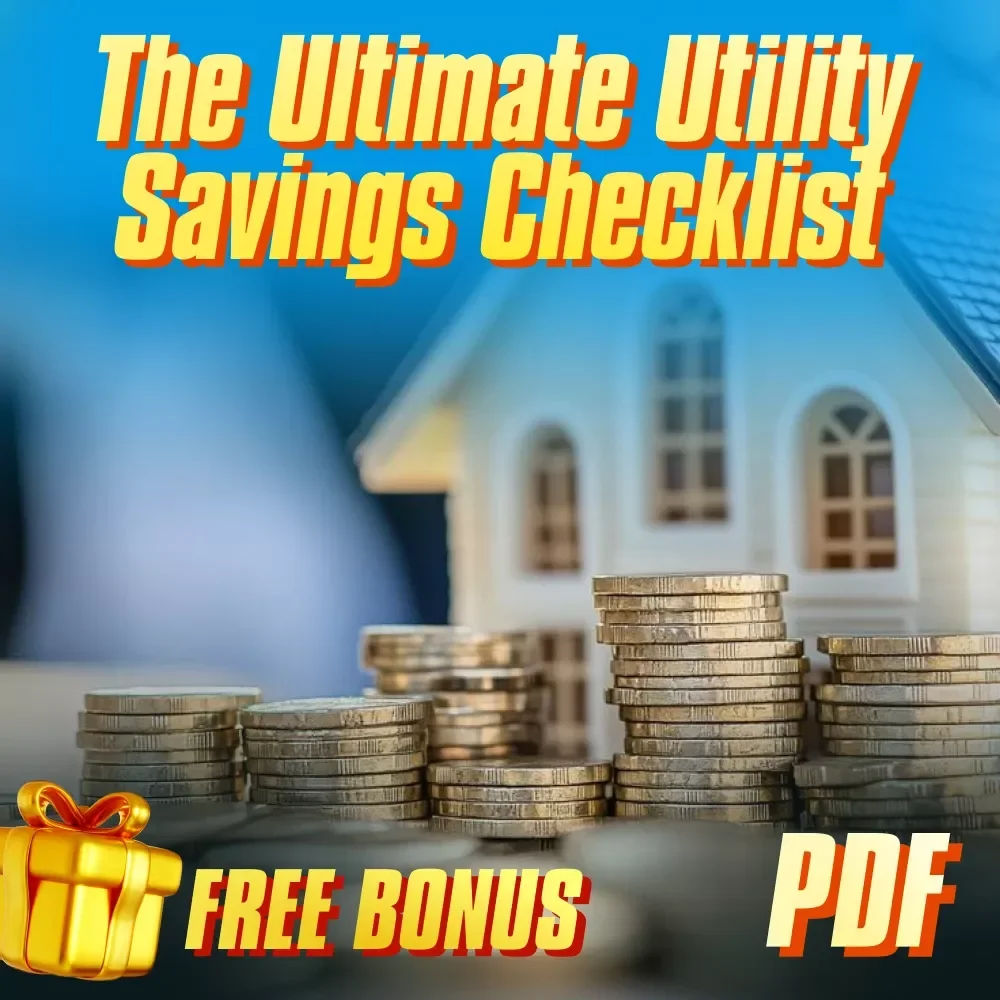 The Ultimate Utility Savings Checklist | Digital Download to Learn How to Save Money on Utilities | Energy + Water + Heating Savings Guide