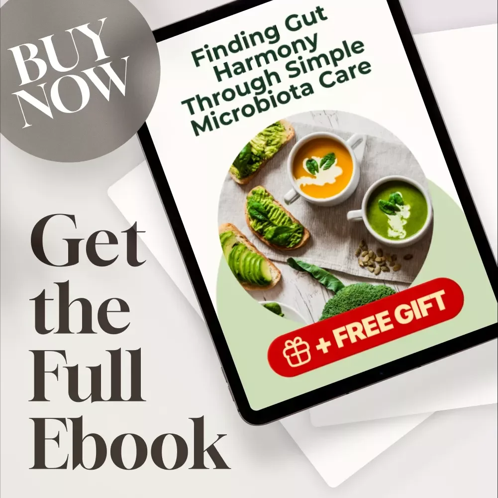 Finding Gut Harmony Through Simple Microbiota Care | Gut Health eBook for Beginners | How to Improve Gut Microbiota Guide