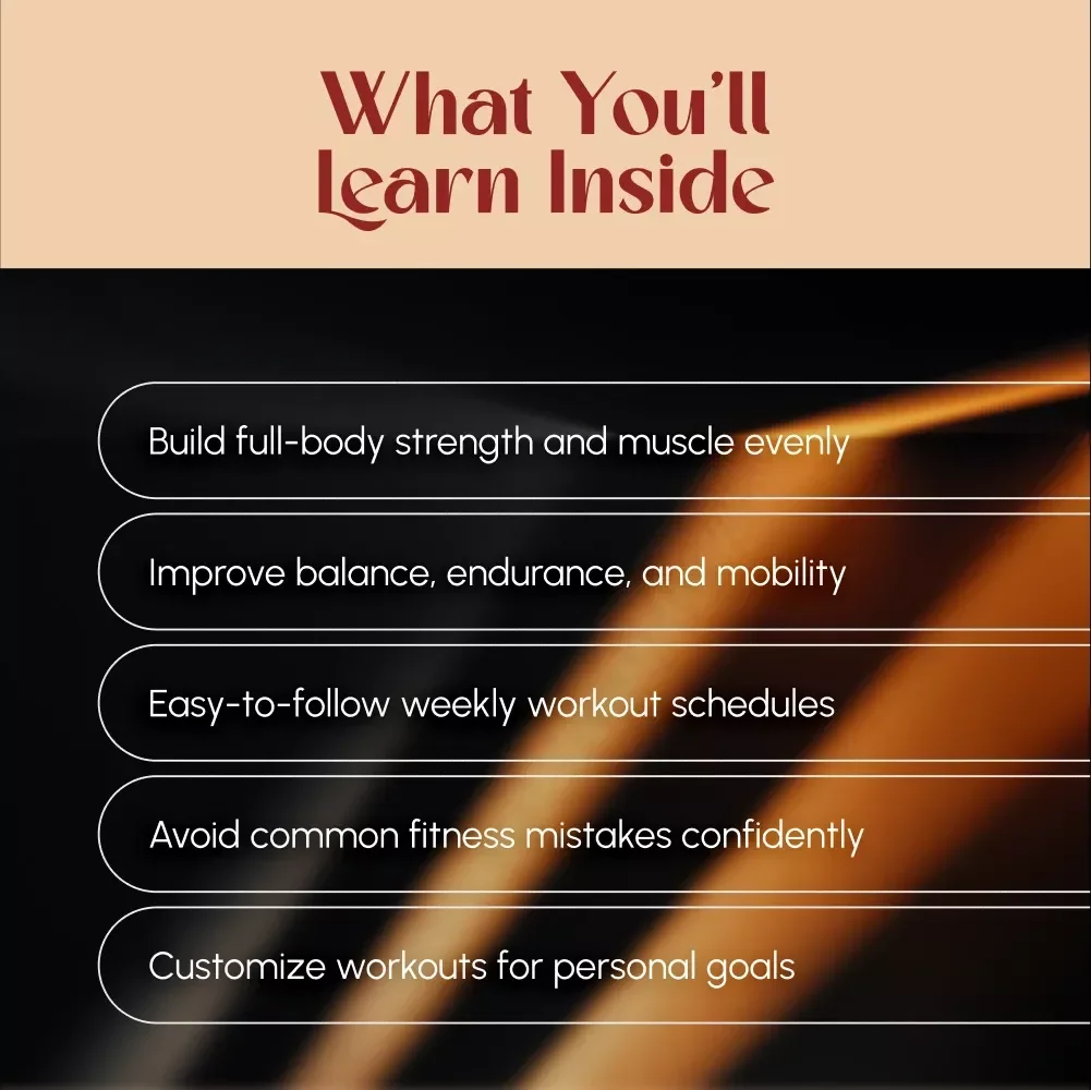 Intermediate Full Body Workout for Strength, Balance, and Endurance – Digital Guide | Full Body Fitness Plan | Strength & Endurance Training PDF