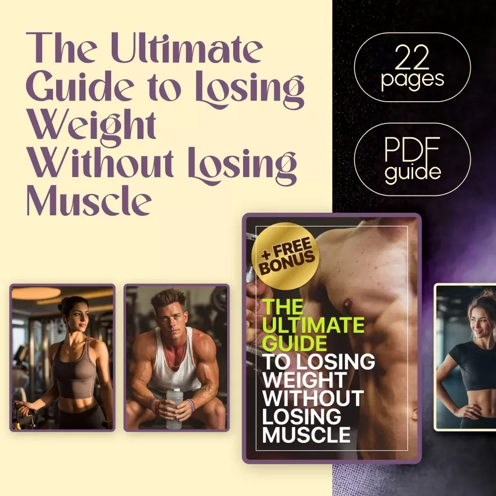 The Ultimate Guide to Losing Weight Without Losing Muscle | How to Lose Weight but Keep Muscle | Digital Download eBook for Fitness & Health Goals