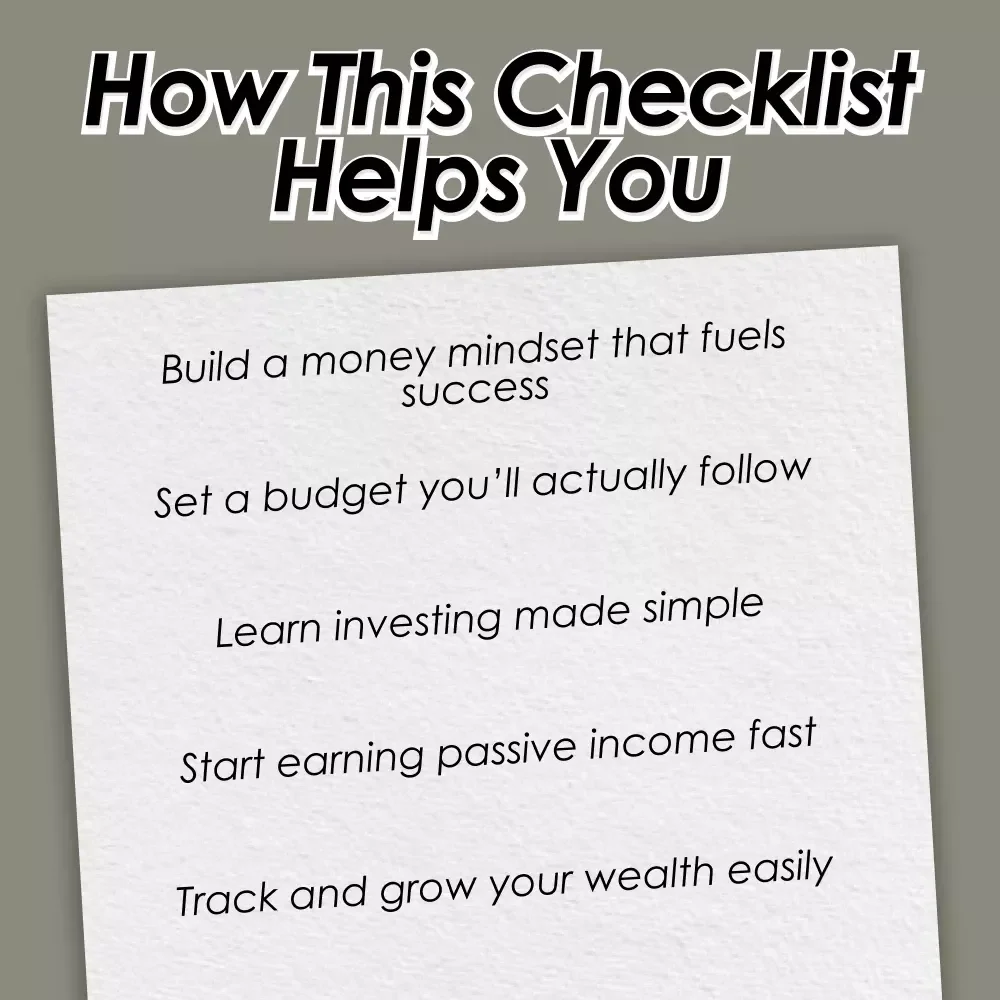 Your Step-by-Step Guide to Saving & Growing Your First Million | Printable Checklist | How to Save a Million Dollars eBook PDF