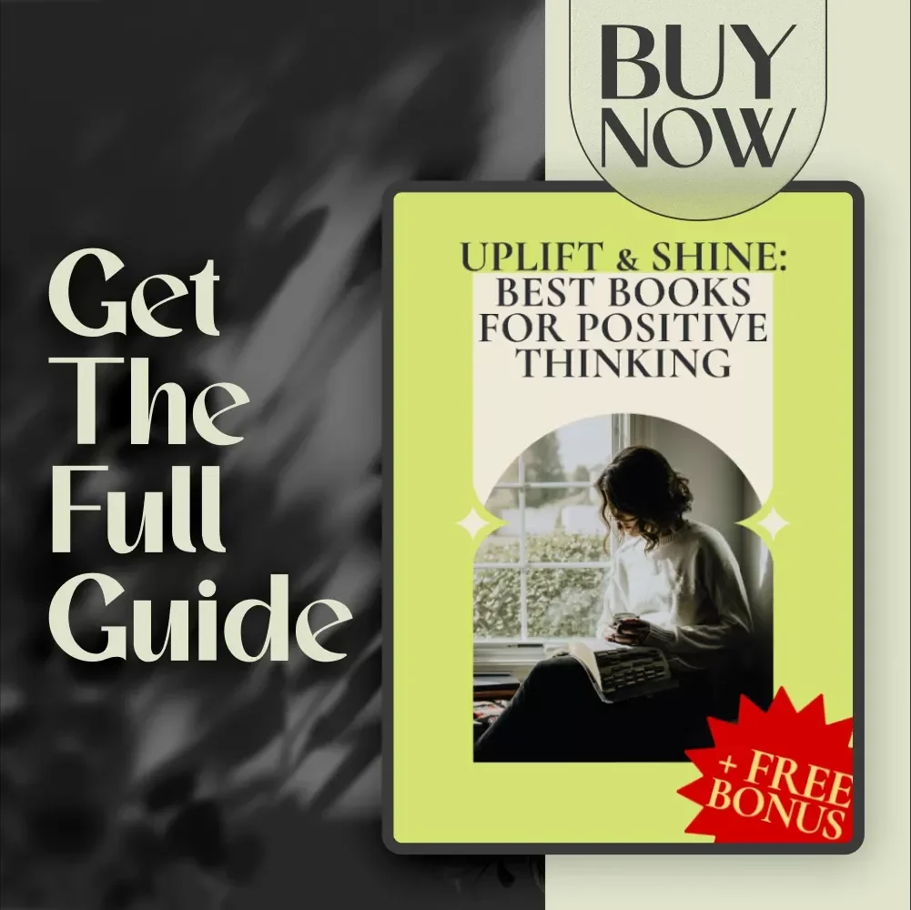Uplift & Shine: Best Books for Positive Thinking Guide | Digital Download | Mindset eBook, Positivity Checklist, Self-Help Book List