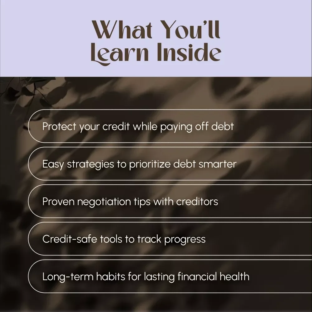A Smart Guide to Getting Out of Debt Without Ruining Your Credit | How to Get Out of Debt Without Ruining Your Credit | Debt-Free Living eBook Download