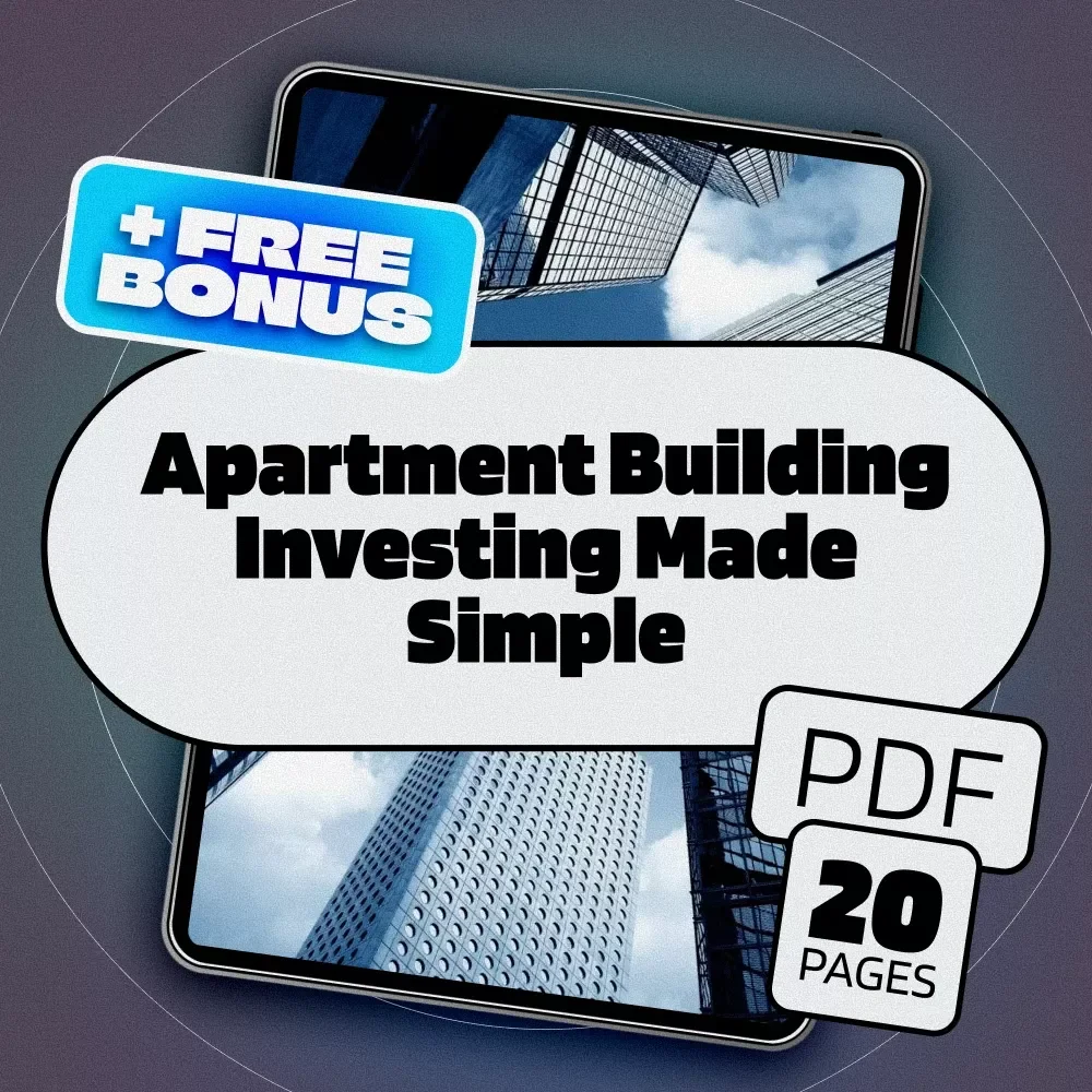 Apartment Building Investing Made Simple | How to Invest in Apartment Buildings eBook for Beginners | Real Estate Digital Download Guide
