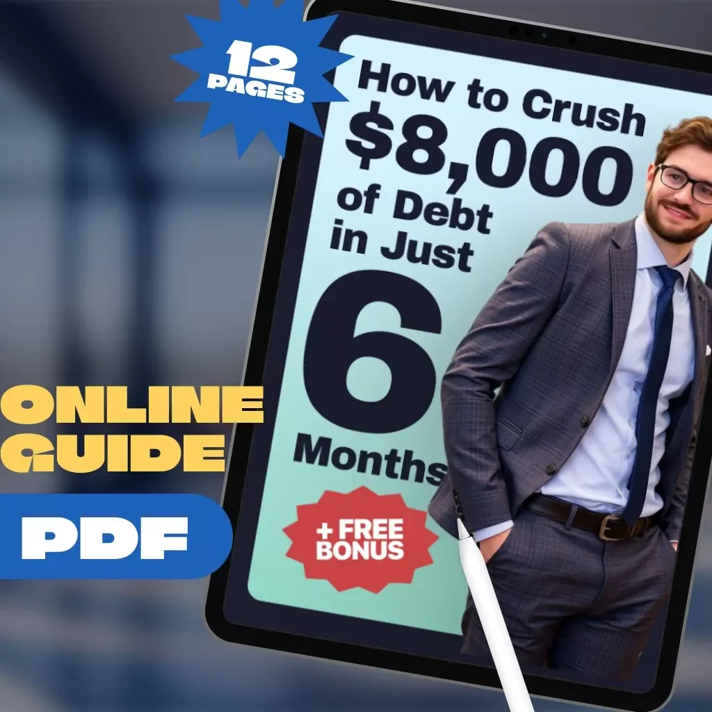How to Crush $8,000 of Debt in Just 6 Months | Step-by-Step Budgeting Guide, Debt Payoff Planner, eBook for How to Pay Off $8000 Debt in 6 Months