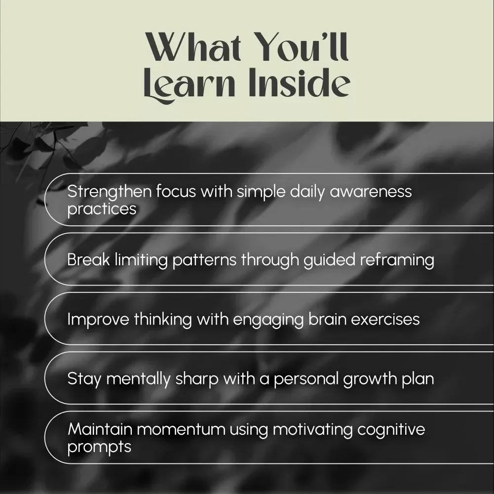 Mindcraft: A Practical Guide to Sharpen and Expand Your Mind | Digital Download for How to Improve Your Mind | Mental Awareness eBook | Self-Growth Guide