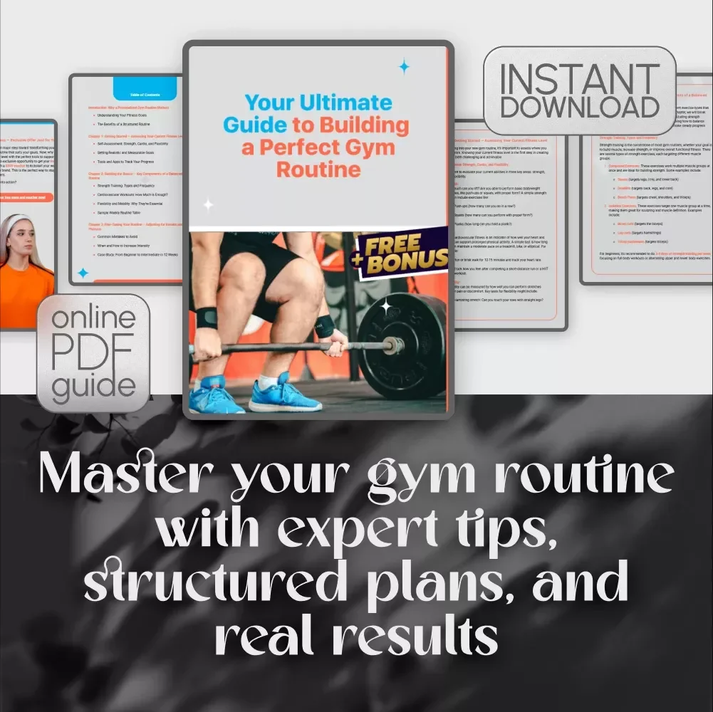 Your Ultimate Guide to Building a Perfect Gym Routine | How to Put Together a Gym Routine | Printable Fitness Planner Digital Download