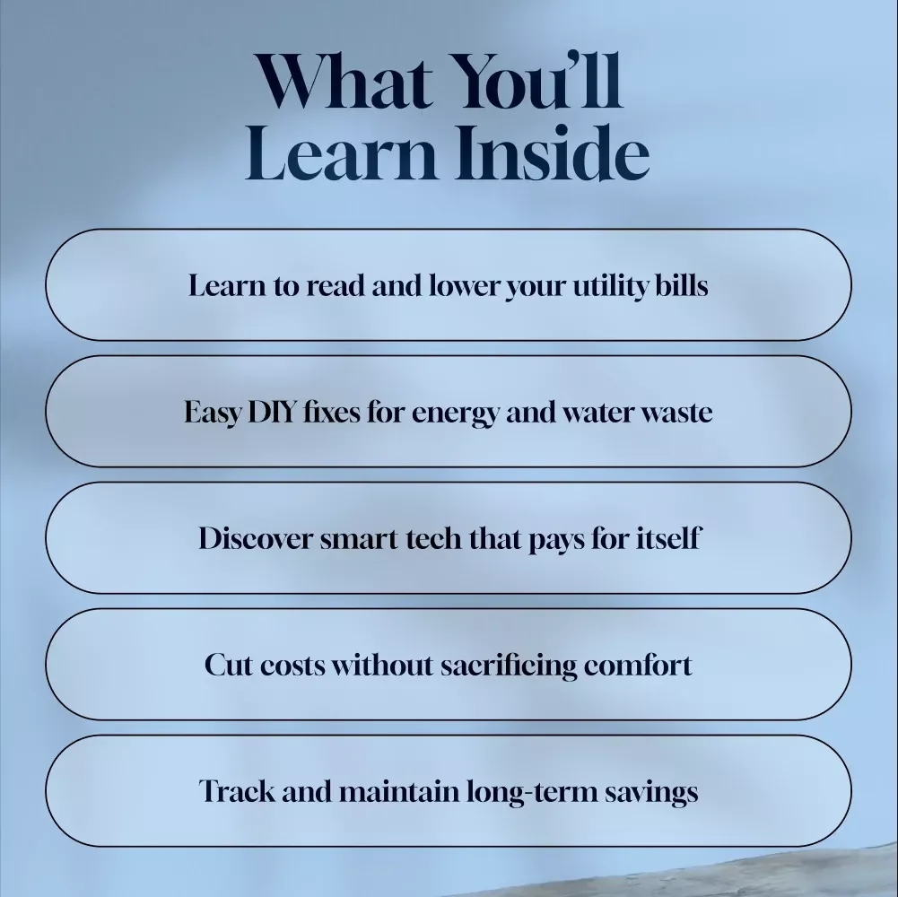 How to Save Money on Utilities and Slash Your Bills | Save on Electricity, Water, Gas | Budget-Friendly eBook Guide