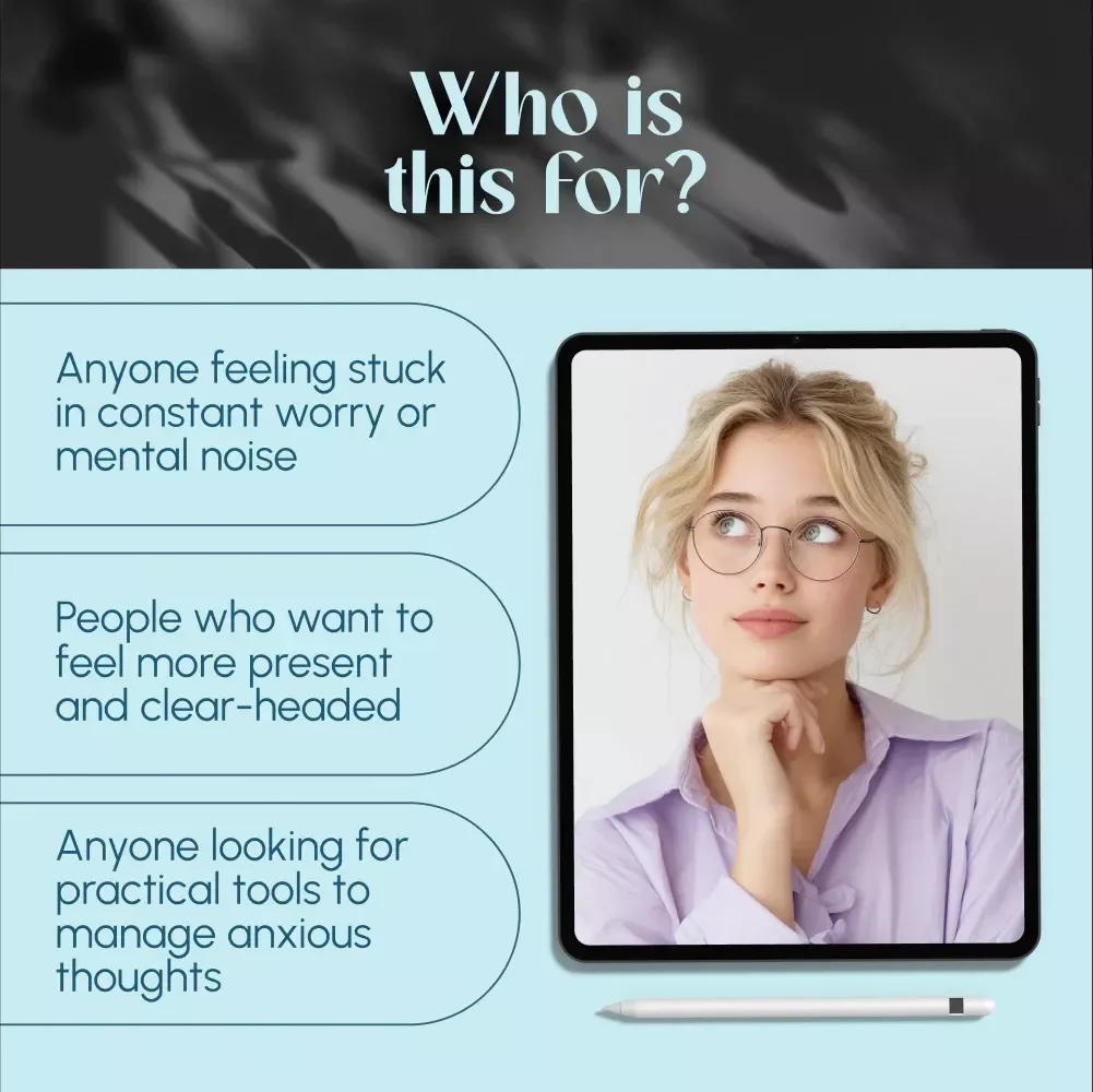 Quiet the Storm: A Friendly Guide to Calming Overthinking | How to Calm Your Mind from Overthinking Digital Guide for Anxiety Relief & Mental Clarity