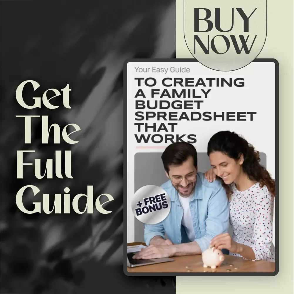 Your Easy Guide to Creating a Family Budget Spreadsheet That Works | Budgeting eBook, Digital Download, Financial Planning Guide