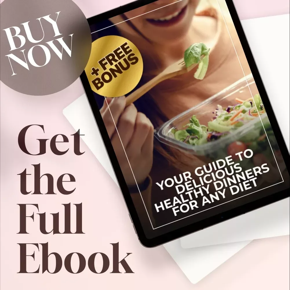 Your Guide To Delicious Healthy Dinners For Any Diet – Healthy Dinner for Diet eBook, Digital Download for Balanced Eating, Nutrition Guide, Meal Planner