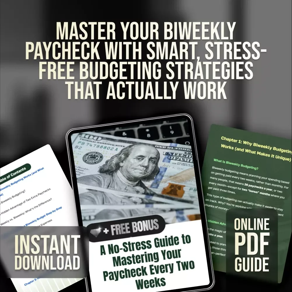 A No-Stress Guide to Mastering Your Paycheck Every Two Weeks | How to Budget Biweekly Paychecks | Digital Budgeting Guide