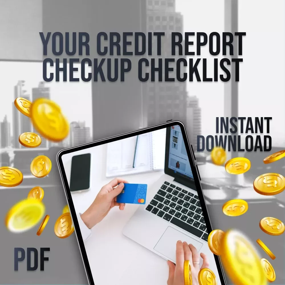 Your Credit Report Checkup Checklist | Digital Download | How Do I Check My Credit Report Guide for Annual Review & Credit Score Boost