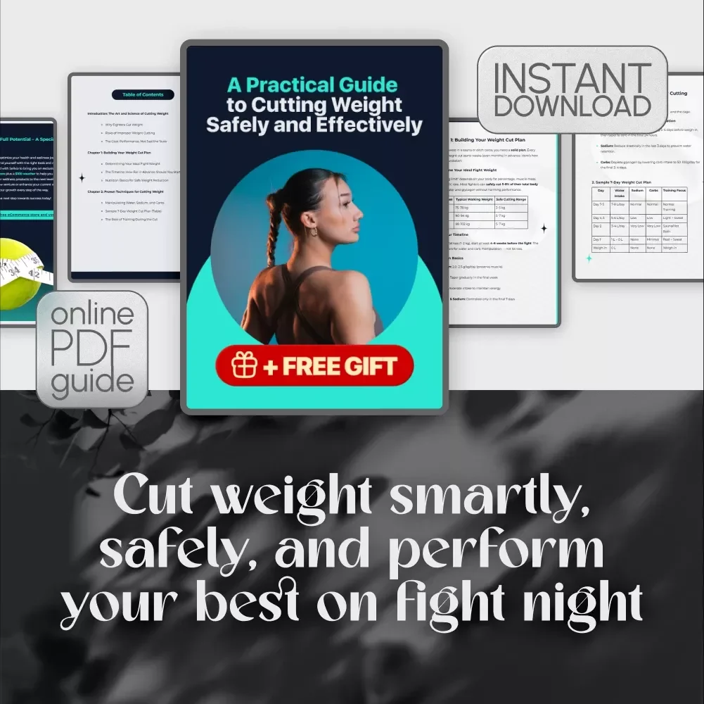 A Practical Guide to Cutting Weight Safely and Effectively – Digital Guide on How to Cut Weight for a Fight, Weight Cut Plan for Fighters, Safe Weight Cutting eBook