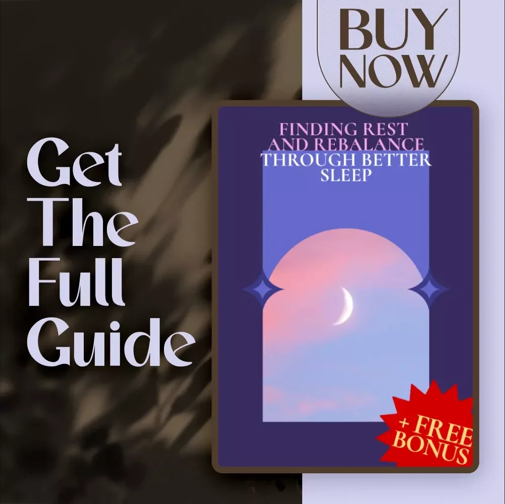 Finding Rest And Rebalance Through Better Sleep | Sleep and Stress Reduction Guide | Wellness eBook for Better Rest, Sleep Hygiene, and Relaxation