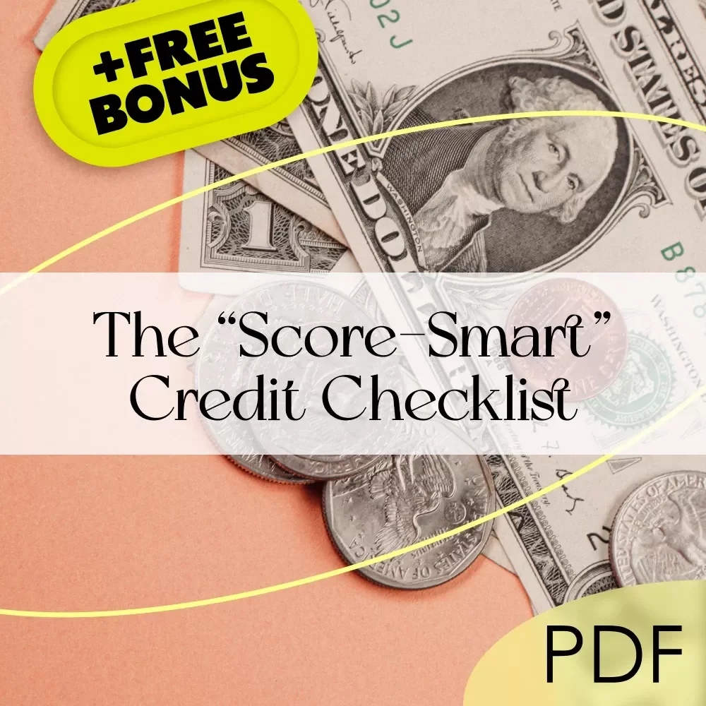 The “Score-Smart” Credit Checklist | Digital Download Guide for How to Check Credit Score Without Affecting It | Credit Health, Soft Inquiries & Credit Tips