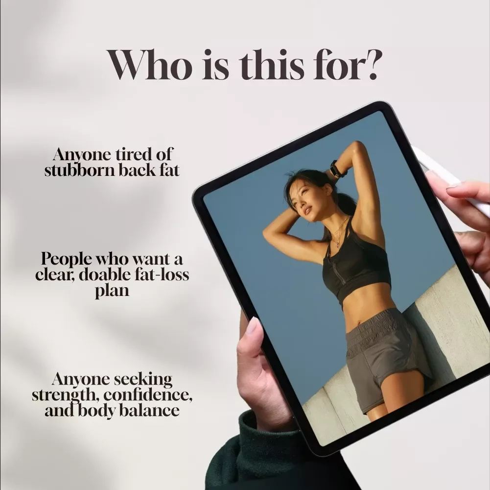 Easy Steps To Reduce Back Fat And Build Strength | How to Lose Back Fat Fast eBook | Digital Guide to Fat Loss, Strength & Nutrition