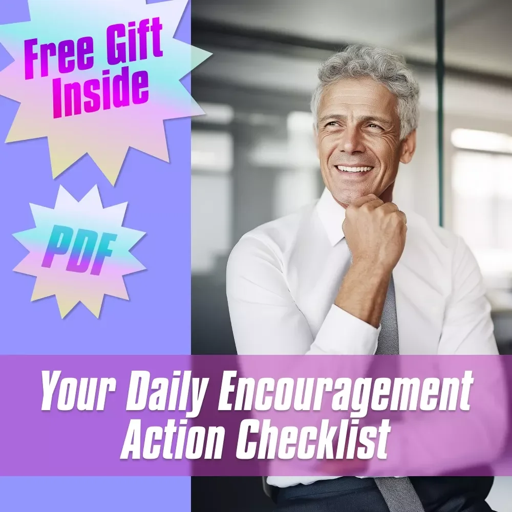 Your Daily Encouragement Action Checklist | Digital Download | How to Encourage Your Boss | Daily Positive Workplace Energy