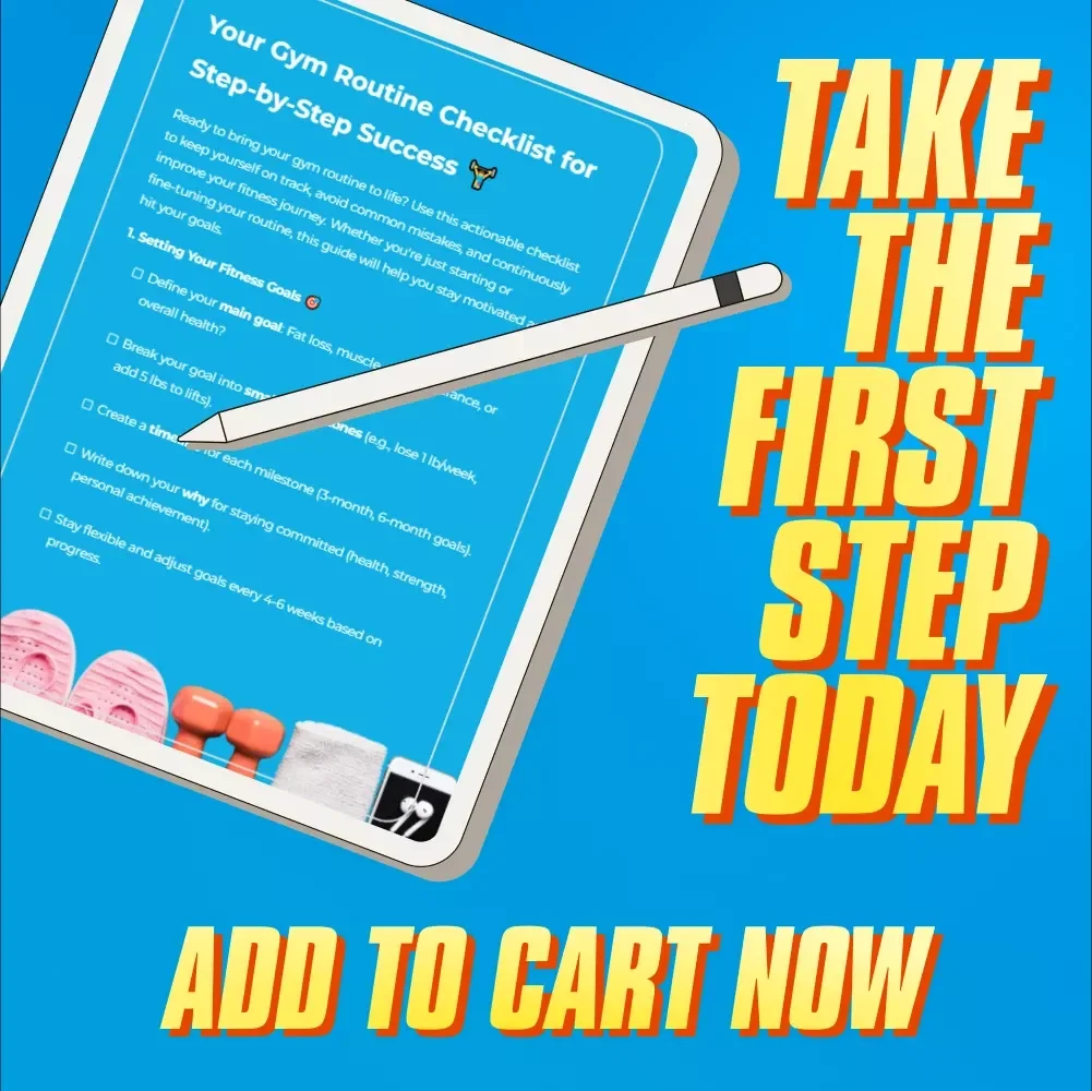 Your Gym Routine Checklist for Step-by-Step Success | How to Put Together a Gym Routine | Fitness Planner PDF Download
