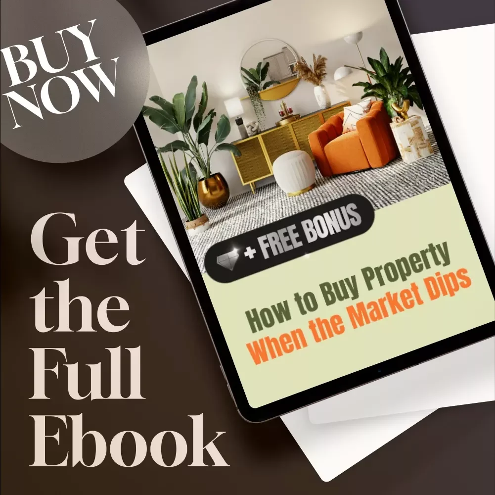 How to Buy Property When the Market Dips | Recession Real Estate Buying Guide eBook | How to Buy Property in a Recession PDF Download