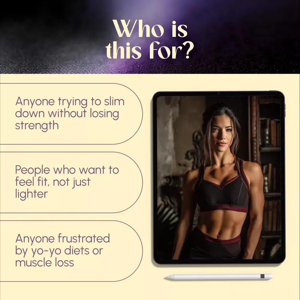 The Ultimate Guide to Losing Weight Without Losing Muscle | How to Lose Weight but Keep Muscle | Digital Download eBook for Fitness & Health Goals