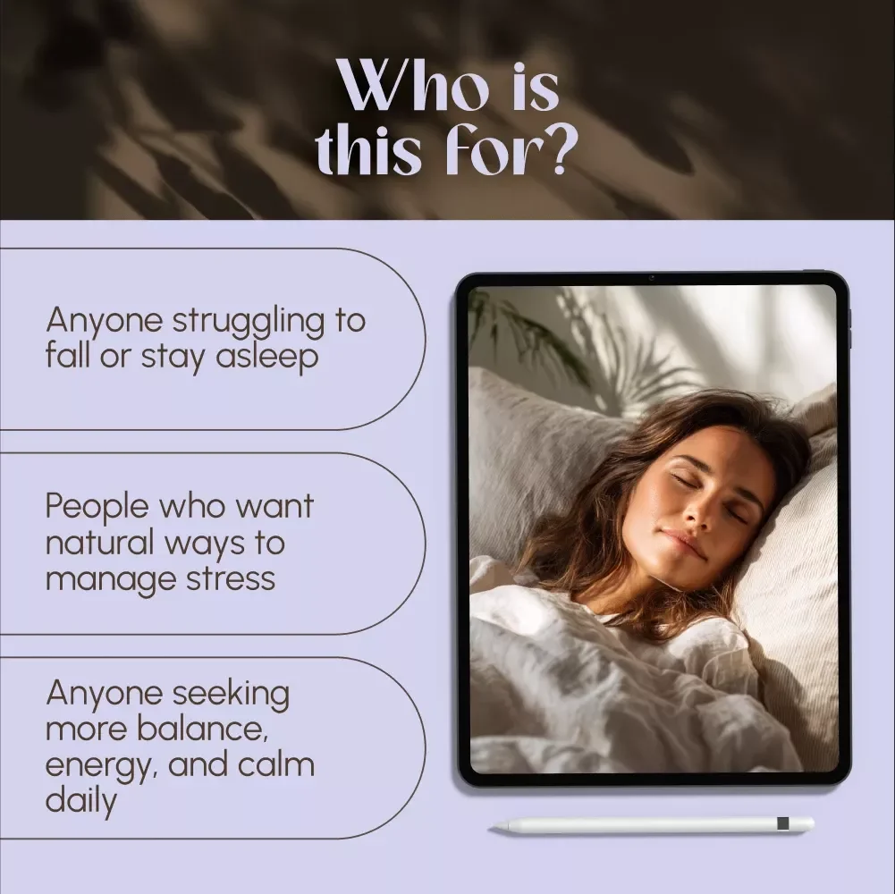 Finding Rest And Rebalance Through Better Sleep | Sleep and Stress Reduction Guide | Wellness eBook for Better Rest, Sleep Hygiene, and Relaxation