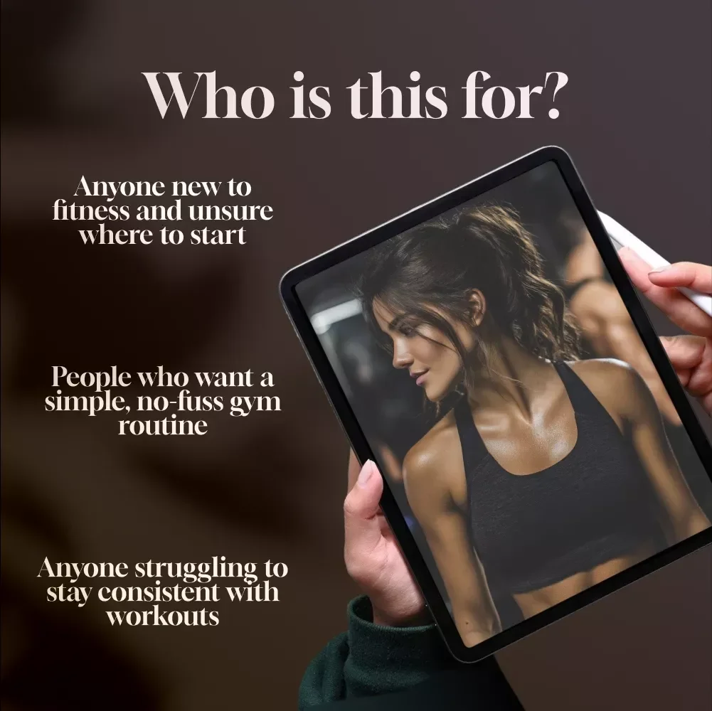 Get Fit, Stay Strong, and Feel Great | Simple Gym Routine eBook for Beginners | Digital Download Fitness Guide