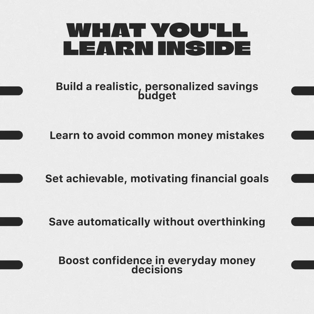 Your Simple Guide to Stress-Free Saving | Budgeting & Savings eBook | Digital Download for You Need a Budget Help