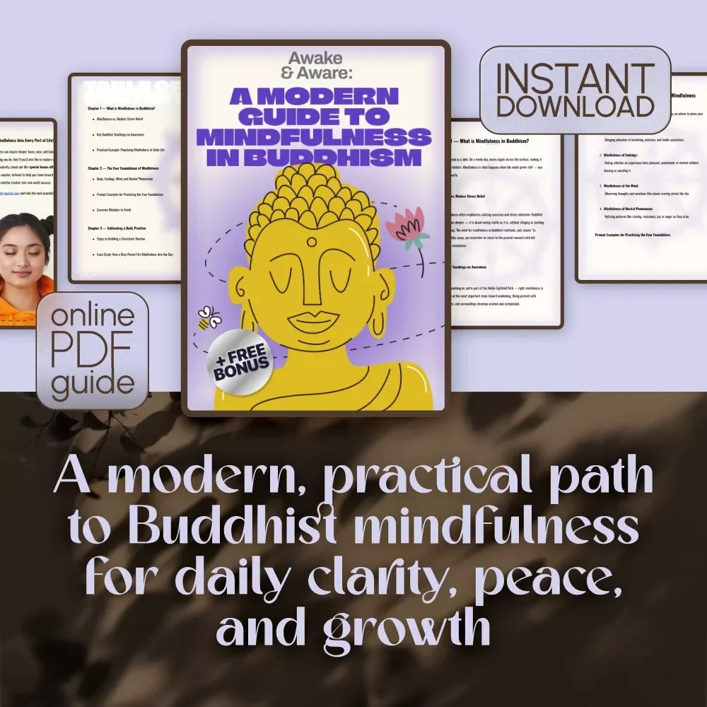 Awake & Aware: A Modern Guide to Mindfulness in Buddhism – Digital Guide for Practicing Mindfulness, Buddhist Teachings, and Awareness Techniques