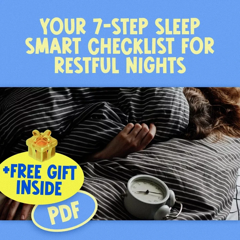 Your 7-Step Sleep Smart Checklist for Restful Nights – How Can I Improve My Sleep Quality? Digital Download for Better Sleep Habits