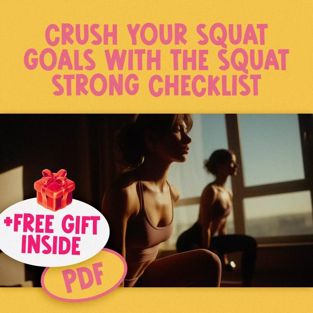 Crush Your Squat Goals with The Squat Strong Checklist | Digital Squat Workout Routine Guide, Form & Technique Printable