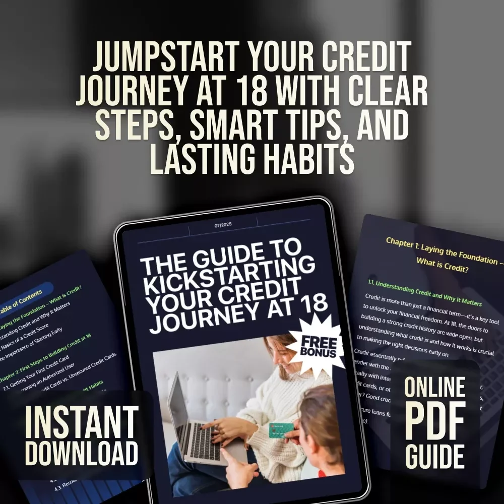 The Guide to Kickstarting Your Credit Journey at 18 – How to Start Credit at 18 | Beginner Credit Guide for Teens & Young Adults | Digital Download