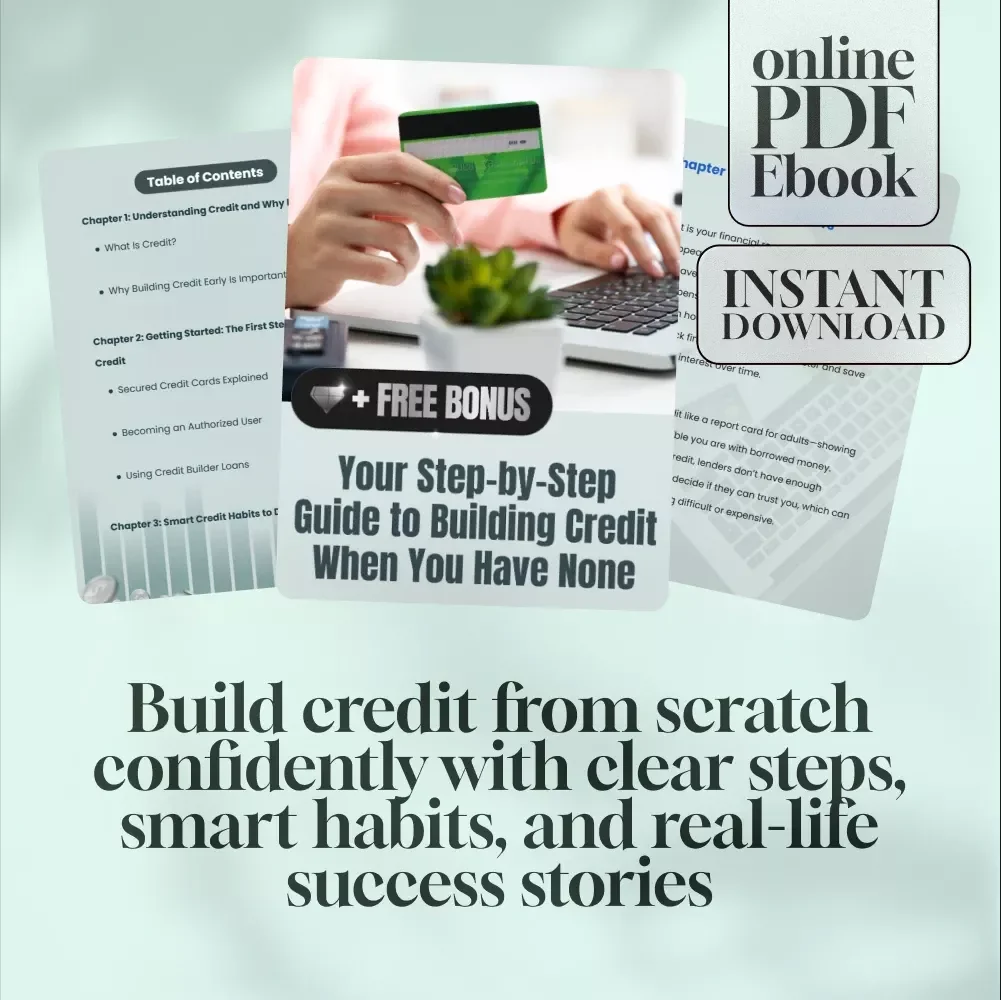 Your Step-by-Step Guide to Building Credit When You Have None – eBook for Beginners | How to Build Credit with No Credit