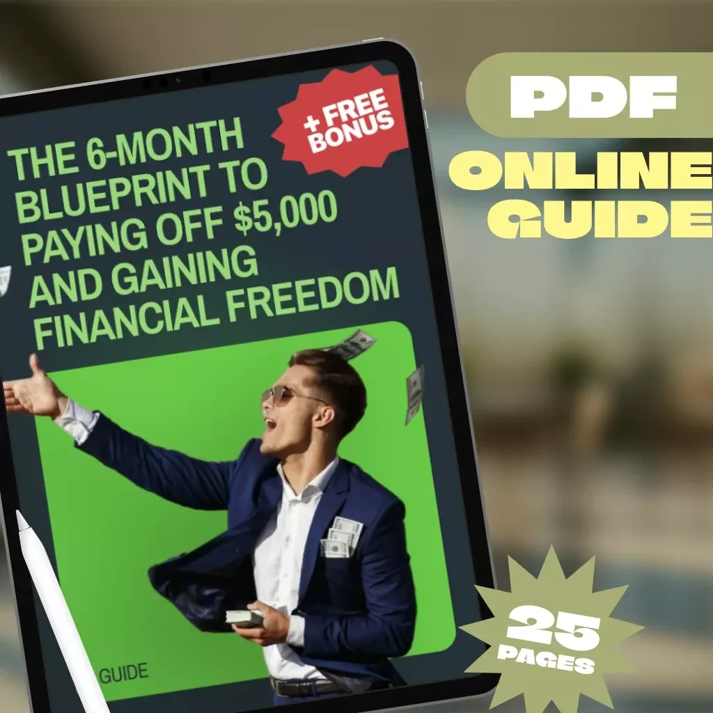 The 6-Month Blueprint to Paying Off $5,000 and Gaining Financial Freedom | Digital Guide on How to Pay Off $5000 in Debt in 6 Months | Budgeting, Mindset, Savings