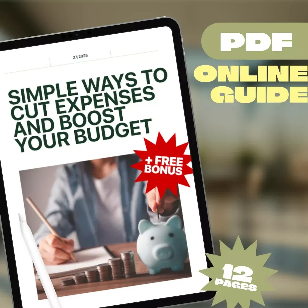 Simple Ways to Cut Expenses and Boost Your Budget | Digital Guide for How Families Save Money on Expenses, Budget Planner eBook, Family Savings Checklist