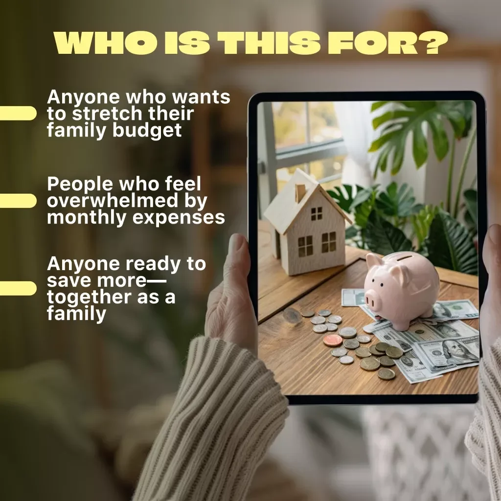 Simple Ways to Cut Expenses and Boost Your Budget | Digital Guide for How Families Save Money on Expenses, Budget Planner eBook, Family Savings Checklist