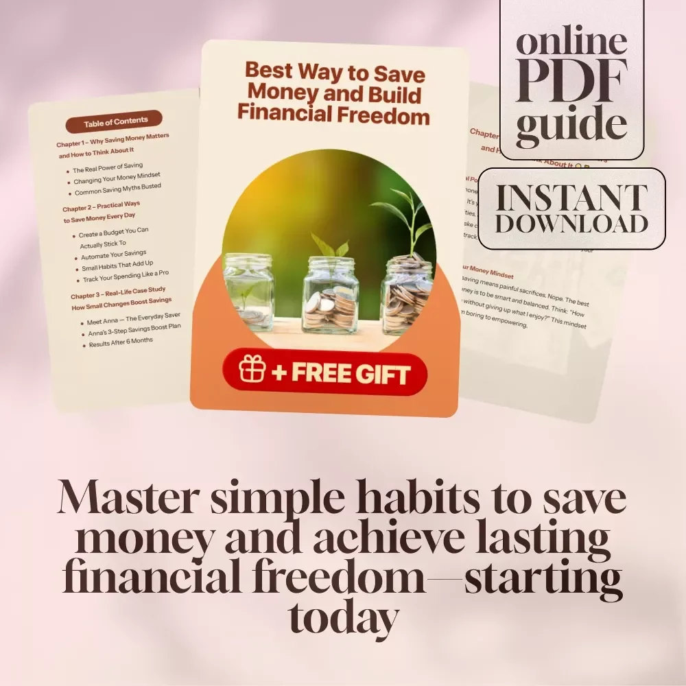 Best Way to Save Money and Build Financial Freedom | Budgeting Guide, Digital Download, Save More Spend Less eBook